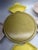 Vintage Mid-Century Modern Yellow & Speckled Ceramic Lazy Susan Hostess Snack Set With Wooden Base - 6 pcs For Sale - Image 6 of 10