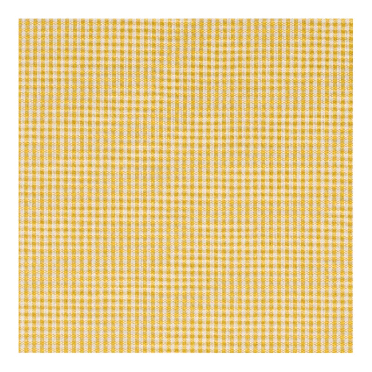 Sample - Schumacher Barnet Cotton Check Fabric in Yellow | Chairish
