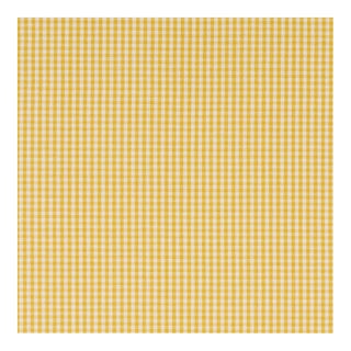 Sample - Schumacher Barnet Cotton Check Fabric in Yellow For Sale