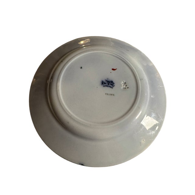 beautiful vintage French salad plate by Keller & Guérin Luneville (KG), featuring the highly collectible “Timor” pattern....