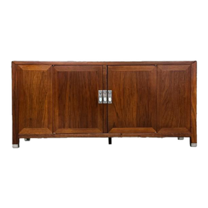 1960s Refinished Walnut Low Credenza