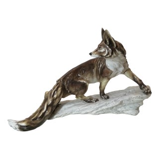 Guido Cacciapuoti, Fox, 1950s, Ceramic For Sale