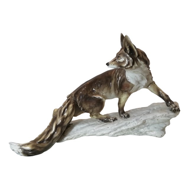 Guido Cacciapuoti, Fox, 1950s, Ceramic For Sale
