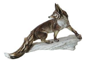 Guido Cacciapuoti, Fox, 1950s, Ceramic