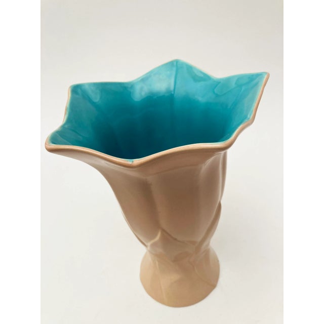 A rare and beautiful find from Catalina Pottery! True to the concept vibe of, "Catalina" this vase just makes you smile...