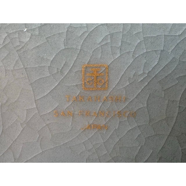 Vintage Takahashi San Francisco Celadon Green Crackle Glaze Teapot, Japan For Sale - Image 9 of 9