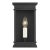 Chapman & Myers by Visual Comfort Studio Cupertino 1-Light Outdoor Medium Lantern Sconce in Textured Black For Sale