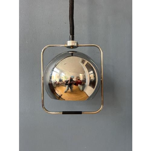 Mid-Century Modern Gepo Eyeball Pendant Lamp in Chrome For Sale - Image 12 of 13