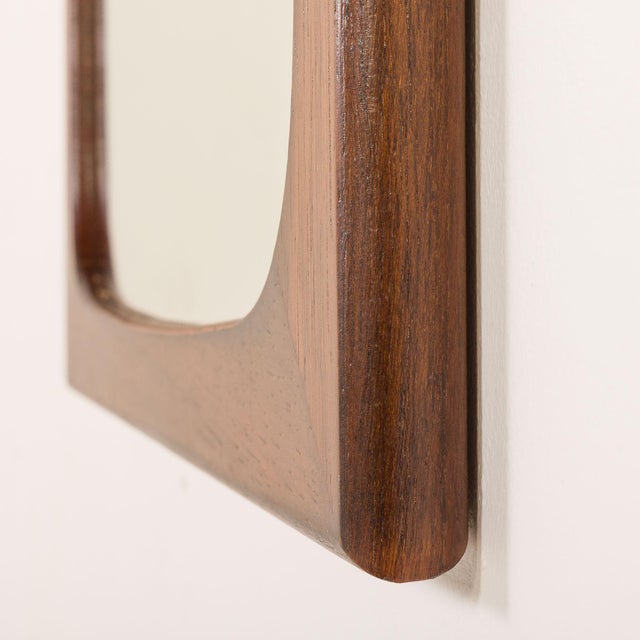 Aksel Kjersgaard Danish Rosewood Mirror in the style of Aksel Kjersgaard, 1960s For Sale - Image 4 of 9