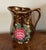 Antique 19th Century English Regency Staffordshire Copper Luster Pitcher With Relief Molded Pink Roses For Sale - Image 10 of 14