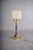 Josef Hoffmann Style Brass Table Lamp, Opaline Glass Shade, Wiener Werkstätte Inspired, Austria / Europe, 1990s For Sale - Image 12 of 13