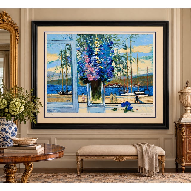 1980s Michel-Henry “Delphiniums” Artist’s Proof Serigraph e.a. 5/50 For Sale - Image 18 of 18