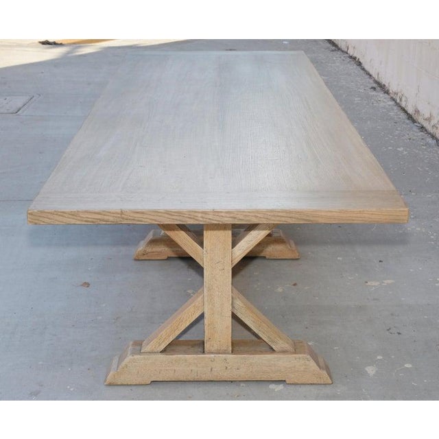 Ken Petersen Petersen Antiques White Oak Farm Table For Sale - Image 4 of 13