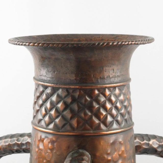 Important Italian Copper Baluster Urn Vase For Sale - Image 9 of 11