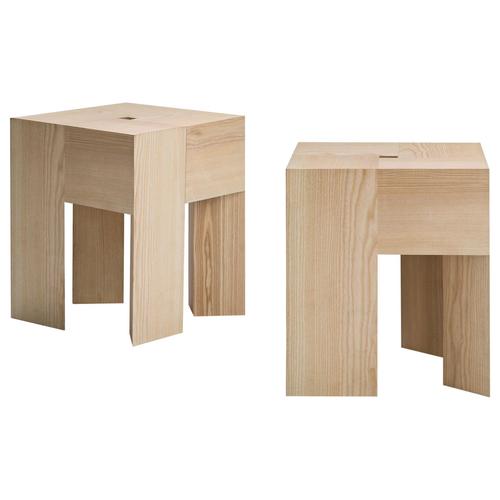 Triangle Stools or Side Tables in Wood by Aldo Bakker for Karakter, Set of 2 For Sale - Image 10 of 10