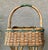 Cabin Abundantly-Sized Late 20th-Century Bamboo & Natural Willow Baker’s-Style Basket For Sale - Image 3 of 18