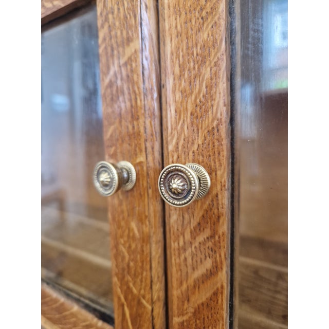 Vintage Minty Limited Oak Barrister Bookcase, 1930s For Sale - Image 3 of 14