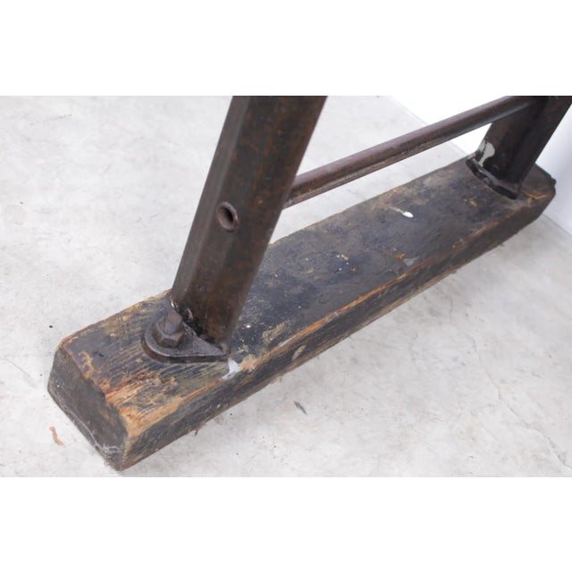 Wood Industrial Scaffolding Shelves from Tubesca, 1950s For Sale - Image 7 of 10