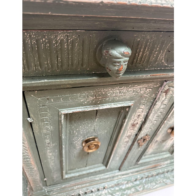 Mint Small 17th Century Italian Renaissance Cabinet For Sale - Image 8 of 11