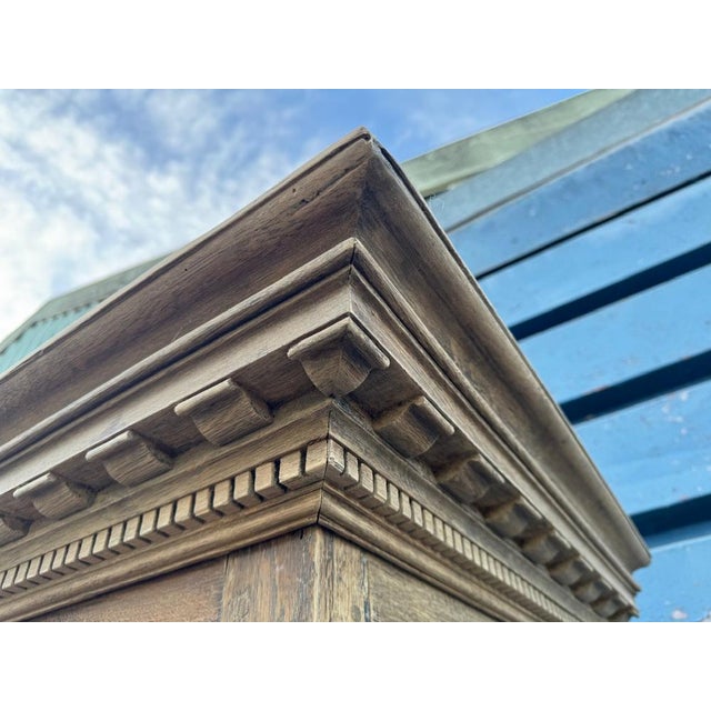 Antique French Normandy Oak Larder Cupboard, 1780 For Sale - Image 12 of 18