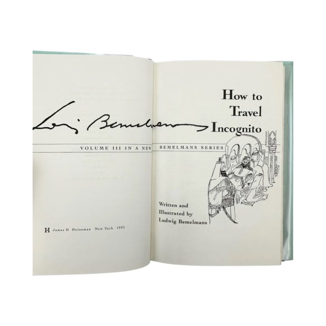 Gray How to Travel Incognito by Ludwig Bemelmans 1993 Book For Sale - Image 8 of 12