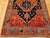 Vintage Persian Malayer Tribal Area Rug, Hand-Knotted Wool, Geometric Pattern, 4x6, Terracotta & Blue For Sale - Image 11 of 16