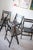 Vintage Painted Black Folding Chairs, Set of 5 For Sale - Image 18 of 18