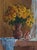 1970s Original Floral Still Life Oil Painting, Ukrainian Art 1975 60-80 For Sale