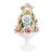 Vintage Italian Majolica Floral Roses Topiary For Sale