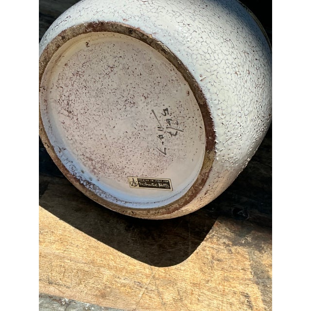 Ceramic Vintage Italian Rosenthal Netter Glazed Ceramic Lidded Jar For Sale - Image 7 of 12