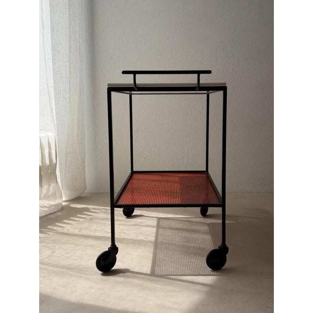Tjerk Reijenga Pilastro Serving Trolley by Tjerk Reijenga, 1960s For Sale - Image 4 of 18