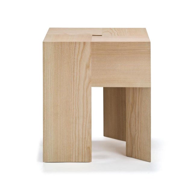 Contemporary Triangle Wood Stool or Side Table by Aldo Bakker for Karakter For Sale - Image 3 of 9
