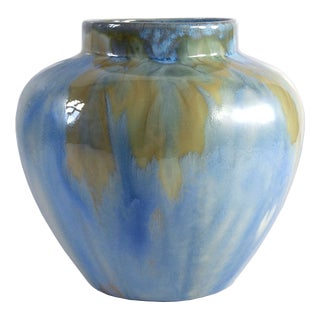 Glazed Ceramic Vase from Faïencerie De Thulin, 1930s For Sale