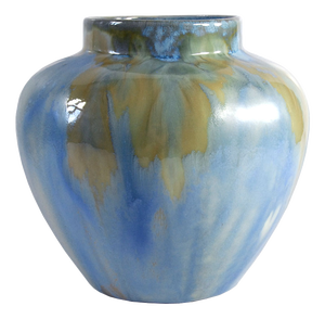 Glazed Ceramic Vase from Faïencerie De Thulin, 1930s
