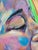 Textile Moisés Villafuerte "Entering the Noise" Contemporary Abstract Colorful Figurative Portrait Painting, 2023 For Sale - Image 7 of 9