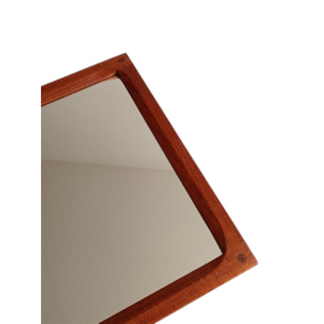 Aksel Kjersgaard Mid-Century Danish Teak Model 162 Hallway Mirror by Aksel Kjeersgard, 1960s For Sale - Image 4 of 12