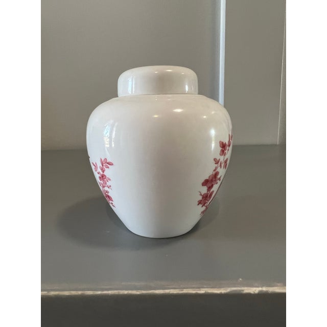 Ceramic Miniature Spode Ginger Jar Red Transferware For Sale - Image 7 of 8