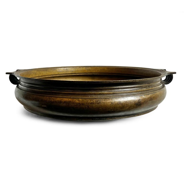 Bronze Urli Antique Bowl For Sale - Image 4 of 5