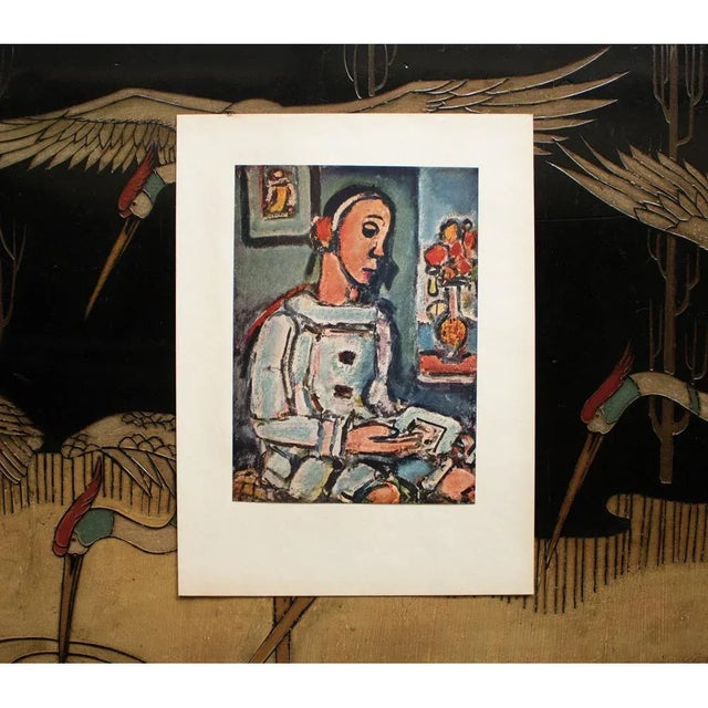 Portraiture 1950s After Georges Rouault "The Wise Pierrot", First Edition Period Lithograph For Sale - Image 3 of 8
