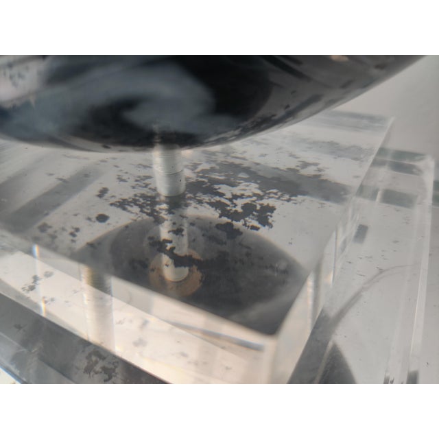 Architectural Lamp Glass with Sphere Marble Effect, 1970s For Sale - Image 10 of 11