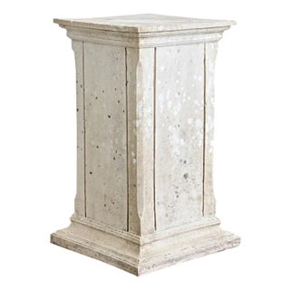 French 19th Century Pedestal with Plaster Finish For Sale