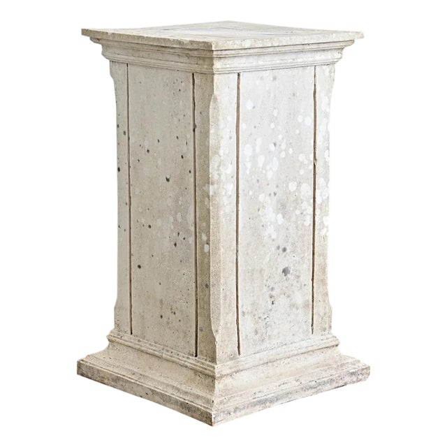 French 19th Century Pedestal with Plaster Finish For Sale