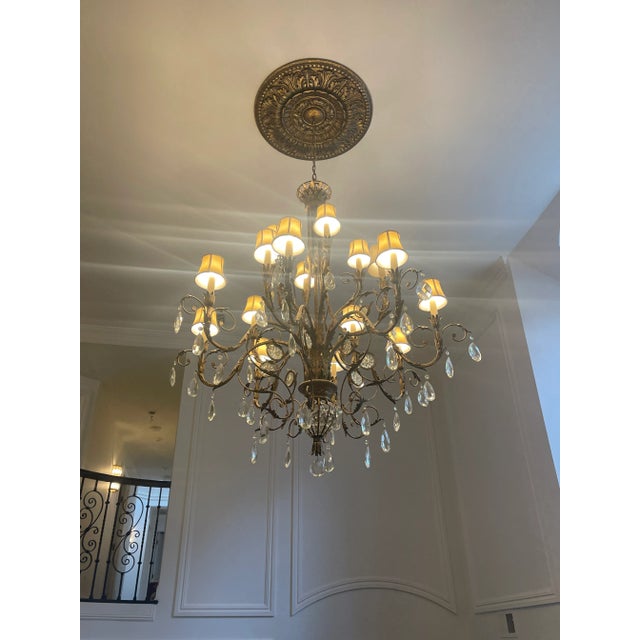 Fine Art Lamps Fine Art Lamps a Midsummer Night's Dream 57" Crystal Chandelier For Sale - Image 4 of 8