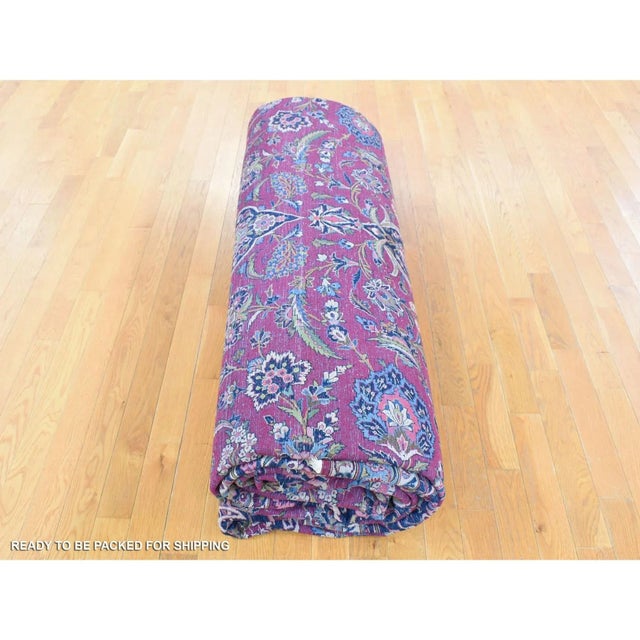 1960s Red Vintage Oriental Rug For Sale - Image 9 of 11