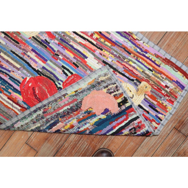 Mid 20th Century American Hooked Duck Rug - 2' x 2'8" For Sale - Image 14 of 18