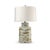 Chinoiserie Canton Large Hex Lamp Brown For Sale - Image 3 of 5