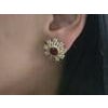 Natural ruby 4.80cts & diamond 1.75cts earring in 18k gold For Sale - Image 16 of 18