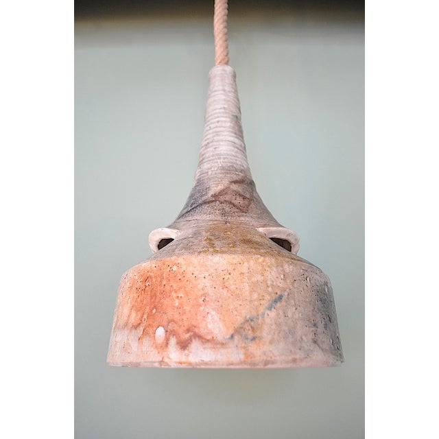 1970s Brutalist German Studio Ceramic Lamp, 1970s For Sale - Image 5 of 16