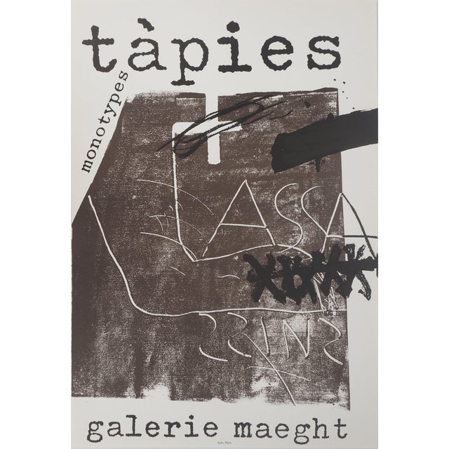 Antoni Tapies, Monotypes, Lithograph For Sale