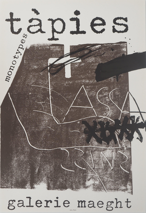 Antoni Tapies, Monotypes, Lithograph